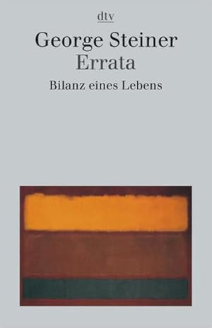 Seller image for Errata: Bilanz eines Lebens for sale by Studibuch
