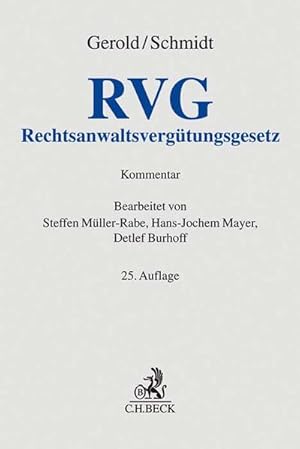 Seller image for Rechtsanwaltsvergtungsgesetz (Grauer Kommentar) for sale by Studibuch