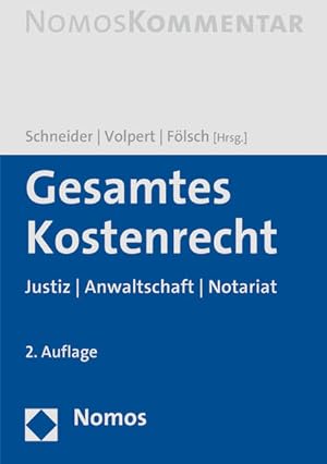 Seller image for Gesamtes Kostenrecht: Justiz | Anwaltschaft | Notariat for sale by Studibuch