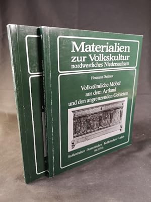 Image du vendeur pour Volkstmliche Mbel aus dem Artland und den angrenzenden Gebieten: Stollentruhen - Kastentruhen - Koffertruhen - Laden. Zwei Bnde: Texteil und Bildteil. (Materialien & Studien zur Alltagsgeschichte und Volkskultur Niedersachsens) mis en vente par ANTIQUARIAT Franke BRUDDENBOOKS