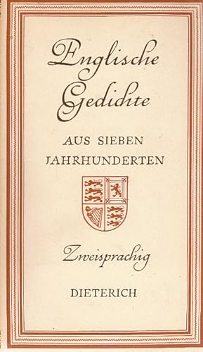 Seller image for Englische Gedichte aus sieben Jahrhunderten : Engl.-dt. Levin L. Schcking. [bers.: Friedrich Behrmann, Hans Bhm u.a.] / Sammlung Dieterich ; Bd. 109 for sale by Schrmann und Kiewning GbR