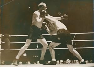 Foto Boxkampf, Boxer Gustave Roth, Joseph Besselmann, 1938