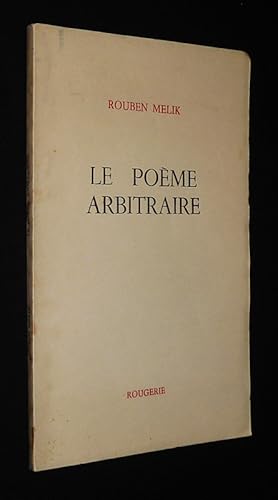 Bild des Verkufers fr Le Pome arbitraire zum Verkauf von Abraxas-libris