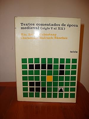 Imagen del vendedor de TEXTOS COMENTADOS DE EPOCA MEDIEVAL (SIGLO V AL XII) (TEIDE) a la venta por Libropesa
