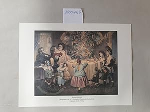 Bild des Verkufers fr Weihnachtsabend : Lithografie (Reproduktion) : zum Verkauf von Versand-Antiquariat Konrad von Agris e.K.