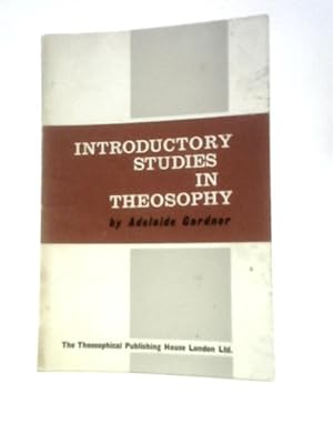 Imagen del vendedor de Introductory Studies In Theosophy a la venta por World of Rare Books