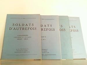 Image du vendeur pour Soldats d'autrefois. Hier die 1. - 4. Serie in 4 Mappen komplett! 1. Carabiniers 1805 - 1810. / 2. Hussards 1805 - 1814. / 3. Gardes d'honneur 1813 - 1814. / 4. Mamalucks 1801 - 1814. mis en vente par Antiquariat Ehbrecht - Preis inkl. MwSt.