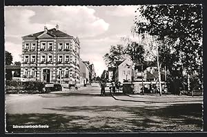 Ansichtskarte Schwarzenbach / Saale, Strassenpartie