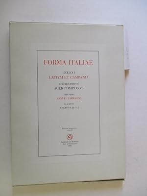 Forma Italiae Regio 1. : Latium et Campania. 1, Ager Pomptinus : pars prima : Anxur Tarracina