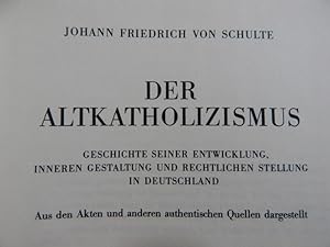 Bild des Verkufers fr Der Altkatholizismus zum Verkauf von Buchantiquariat Uwe Sticht, Einzelunter.