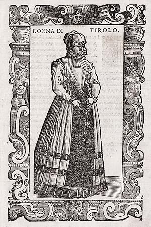 "Donna di Tirolo" - woman Frau / Tirol Südtirol Österreich Austria / costume costums Tracht Trach...