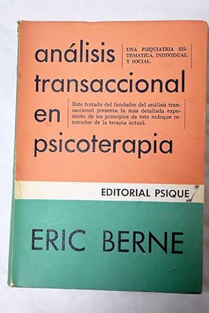 Análisis transaccional en psicoterapia