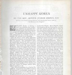 Seller image for Unhappy Korea / Korea, The Bone Of Contention for sale by Legacy Books II