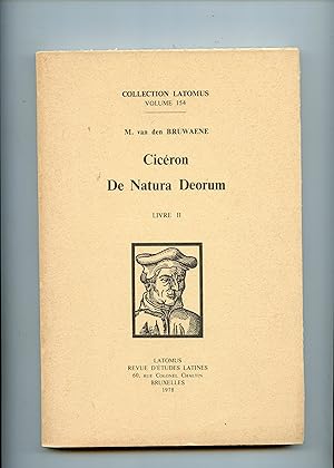 CICÉRON . DE NATURA DEORUM. Livre II