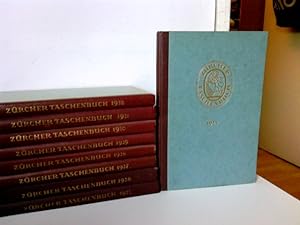 Bild des Verkufers fr Konvolut: 9 Bnde Zrcher Taschenbuch auf das Jahr 1924 bis 1932. zum Verkauf von ABC Versand e.K.