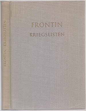 Kriegslisten. Lateinisch und deutsch von Gerhard Bendz.