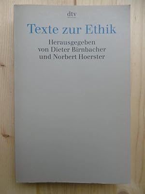 Bild des Verkufers fr Texte zur Ethik. zum Verkauf von Antiquariat Steinwedel