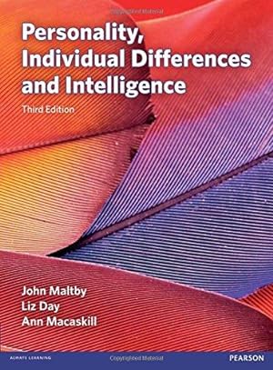 Imagen del vendedor de Personality, Individual Differences and Intelligence a la venta por WeBuyBooks