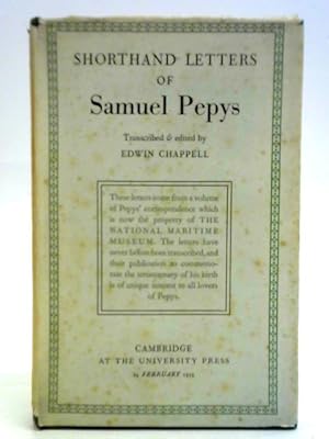 Immagine del venditore per Shorthand Letters of Samuel Pepys venduto da World of Rare Books