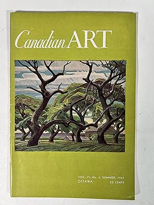 Bild des Verkufers fr CANADIAN ART: Vol IV, No. 4. Summer 1947. zum Verkauf von McCanse Art