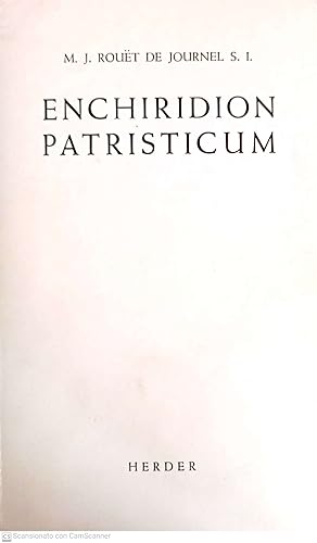 Image du vendeur pour Enchiridion patristicum mis en vente par librisaggi