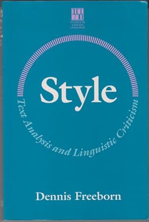 Style. Text Analysis and Linguistic Criticism.