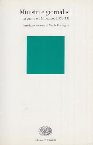 Seller image for Ministri e il Minculpop (1939-43) for sale by Arca dei libri di Lorenzo Casi