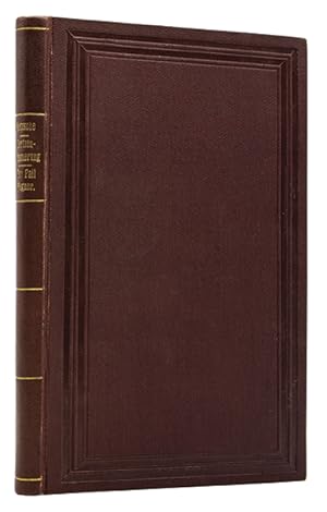 Bild des Verkufers fr 1- Gtzen-Dmmerung oder Wie man mit dem Hammer philosophirt [sic]. Leipzig, C.G. Naumann, 1889. (8), 144 p., page de titre et texte encadrs d'un filet noir. 2- Der Fall Wagner. Ein Musikanten-Problem ( ). Zweite Auflage. Leipzig, C.G. Naumann, s.d. (1888). (8), 57 p., (1) p. de colophon  l'adresse de l'diteur, page de titre et texte encadrs d'un filet noir. zum Verkauf von Librairie HATCHUEL
