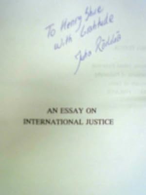 An Essay on International Justice