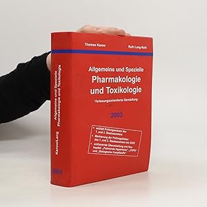 Bild des Verkufers fr Allgemeine und Spezielle Pharmakologie und Toxikologie zum Verkauf von Bookbot