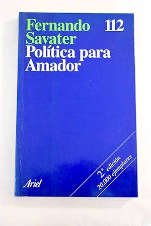 Imagen del vendedor de Poltica para Amador a la venta por Alcan Libros