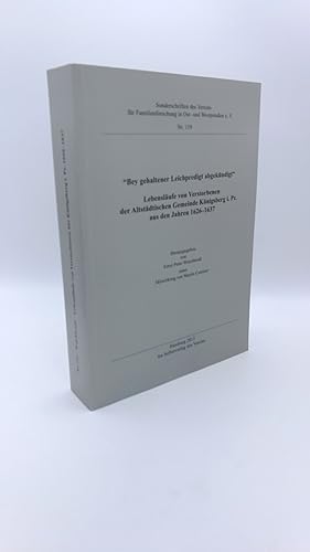 Bey gehaltener Leichpredigt abgekündigt Lebensläufe von Verstorbenen der Altstädtischen Gemeinde ...