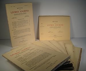 Revue des livres anciens. Documents d'histoire littéraire, de bibliographie et de bibliophilie. T...