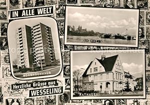 Postkarte Carte Postale 33101813 Wesseling Wohnhochhaus Rathaus Wesseling