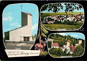Bild des Verkufers fr Postkarte Carte Postale 33102941 Steinegg Enzkreis Pension Waibel Jugendherberge Kirche Hamberg zum Verkauf von Versandhandel Boeger