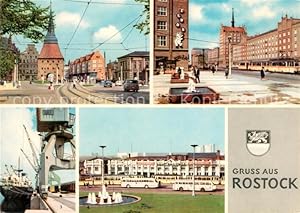 Postkarte Carte Postale 73110429 Rostock Mecklenburg-Vorpommern Steintor Lange Strasse Hauptbahnh...