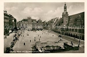 Postkarte Carte Postale 73107770 Leipzig Markt Petersstrasse Leipzig