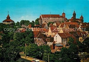 Postkarte Carte Postale 73132177 Nuernberg Blick zur Burg Nuernberg