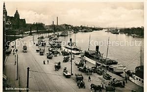 Postkarte Carte Postale 13066183 Stettin Szczecin Pommern Anlegeplatz