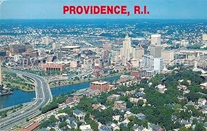 Postkarte Carte Postale 13100385 Providence Rhode Island Fliegeraufnahme State House