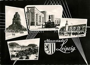 Postkarte Carte Postale 73033537 Leipzig Rathaus Voelkerschlachtdenkmal Leipzig