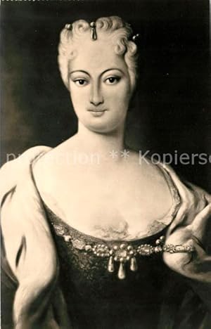 Bild des Verkufers fr Postkarte Carte Postale 73051495 Moritzburg Sachsen Portrait Graefin Anna Constantia von Cosel Moritzbur zum Verkauf von Versandhandel Boeger