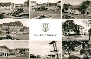 Postkarte Carte Postale 73106260 Salzgitter Bad Lutherplatz Schuetzenplatz Kurhaus mit Sauna Katt...