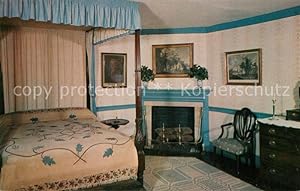 Postkarte Carte Postale 73123688 Mount Vernon Virginia Blue Bedroom Ehemaliger Landsitz von Praes...