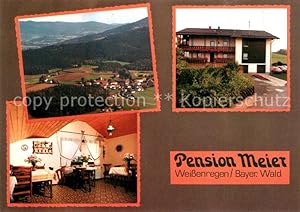 Postkarte Carte Postale 33198638 Koetzting Bad Pension Meier Fliegeraufnahme Koetzting Bad