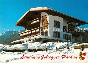 Postkarte Carte Postale 13153194 Flachau Landhaus Gollegger im Winter Flachau