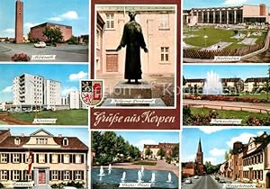 Postkarte Carte Postale 33210723 Kerpen Rheinland Modrath Kolping-Denkmal Hallenbad Stifts-Platz ...