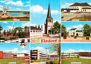 Postkarte Carte Postale 33212183 Elsdorf Rheinland Kirchen Festhalle Spielplatz Zuckerfabrik Frei...