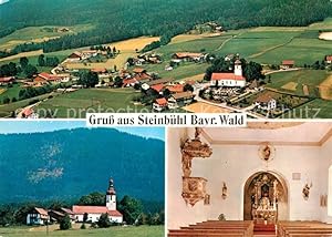 Postkarte Carte Postale 73251804 Steinbuehl Bad Koetzting Panorama Kirche Altarraum Steinbuehl Ba...
