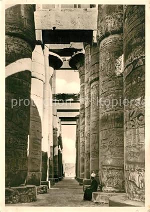 Postkarte Carte Postale 73288945 Cairo Egypt Tempel Saeulengang Cairo Egypt